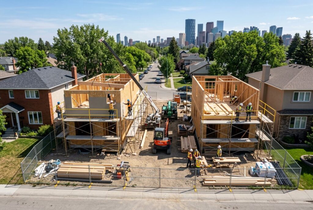 A depiction of Calgary in-fill housing developments for 2026